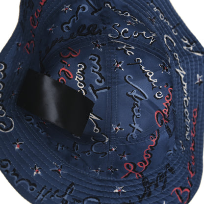 Fendi Silk Zodiac Reversible Bucket Hat S White Blue 12 of 14