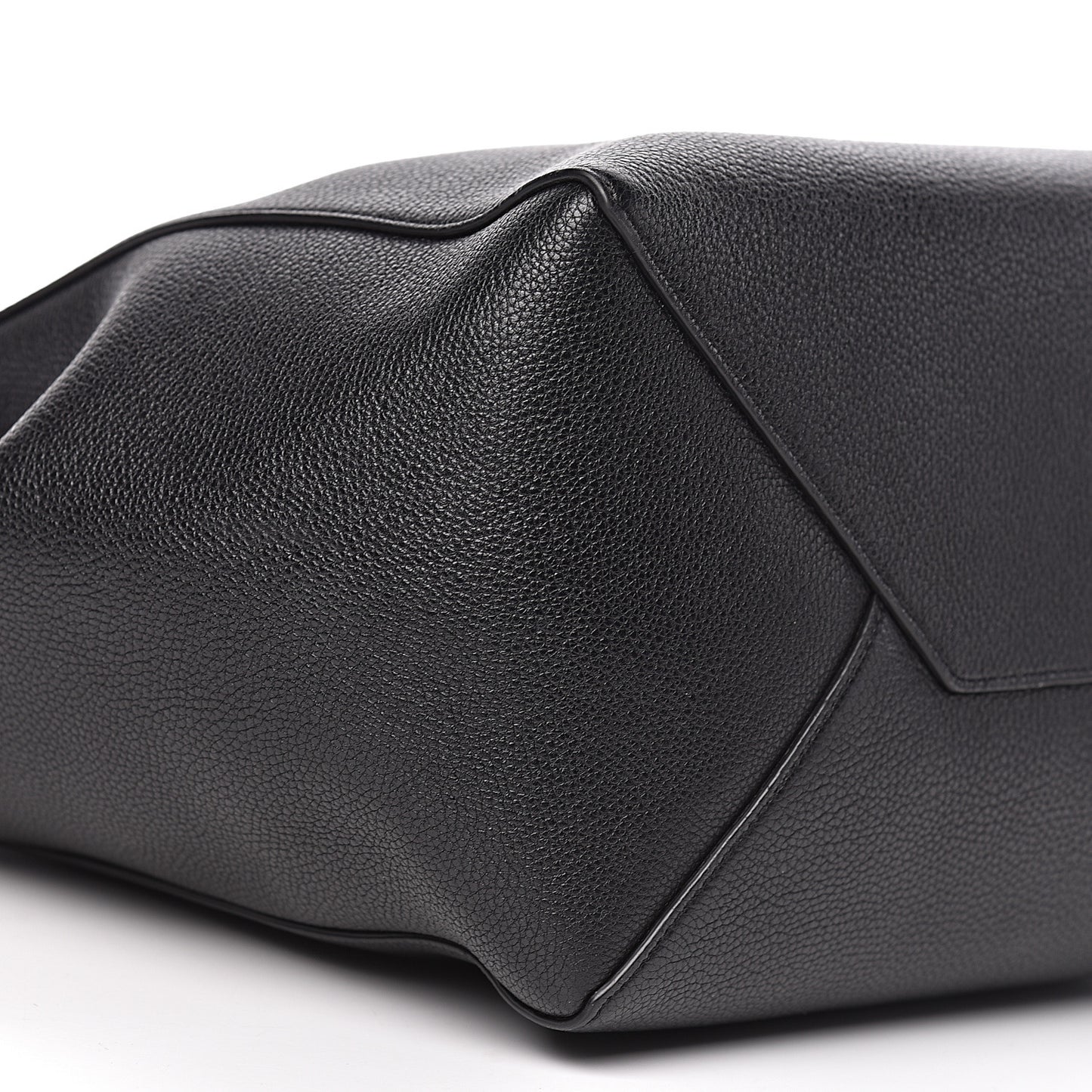 Soft Grained Calfskin Small Belt Cabas Phantom Black