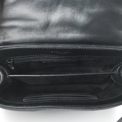 Saint Laurent Calfskin Y Quilted Monogram Toy Loulou Crossbody Bag Black 7 of 8