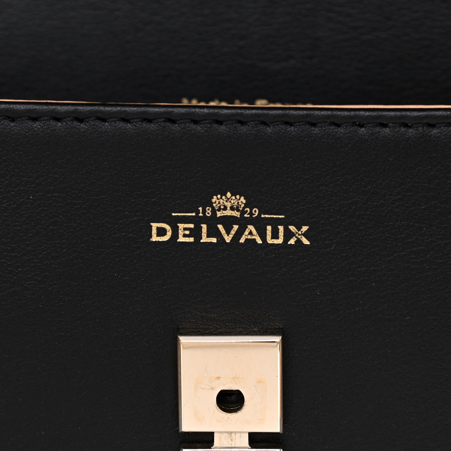 Delvaux Smooth Calfskin Mini Tempete Satchel Black 6 of 8