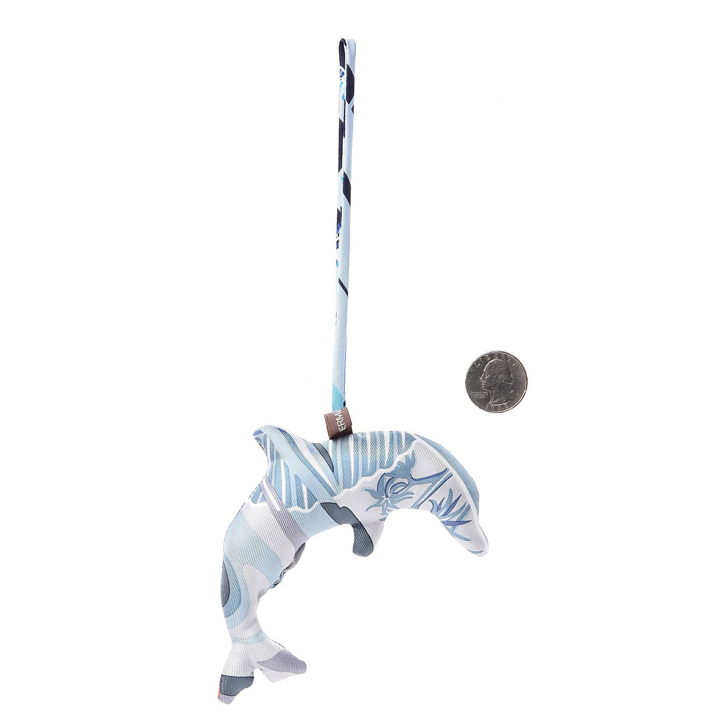 Silk Petit H Dolphin Ornament Charm Multicolor