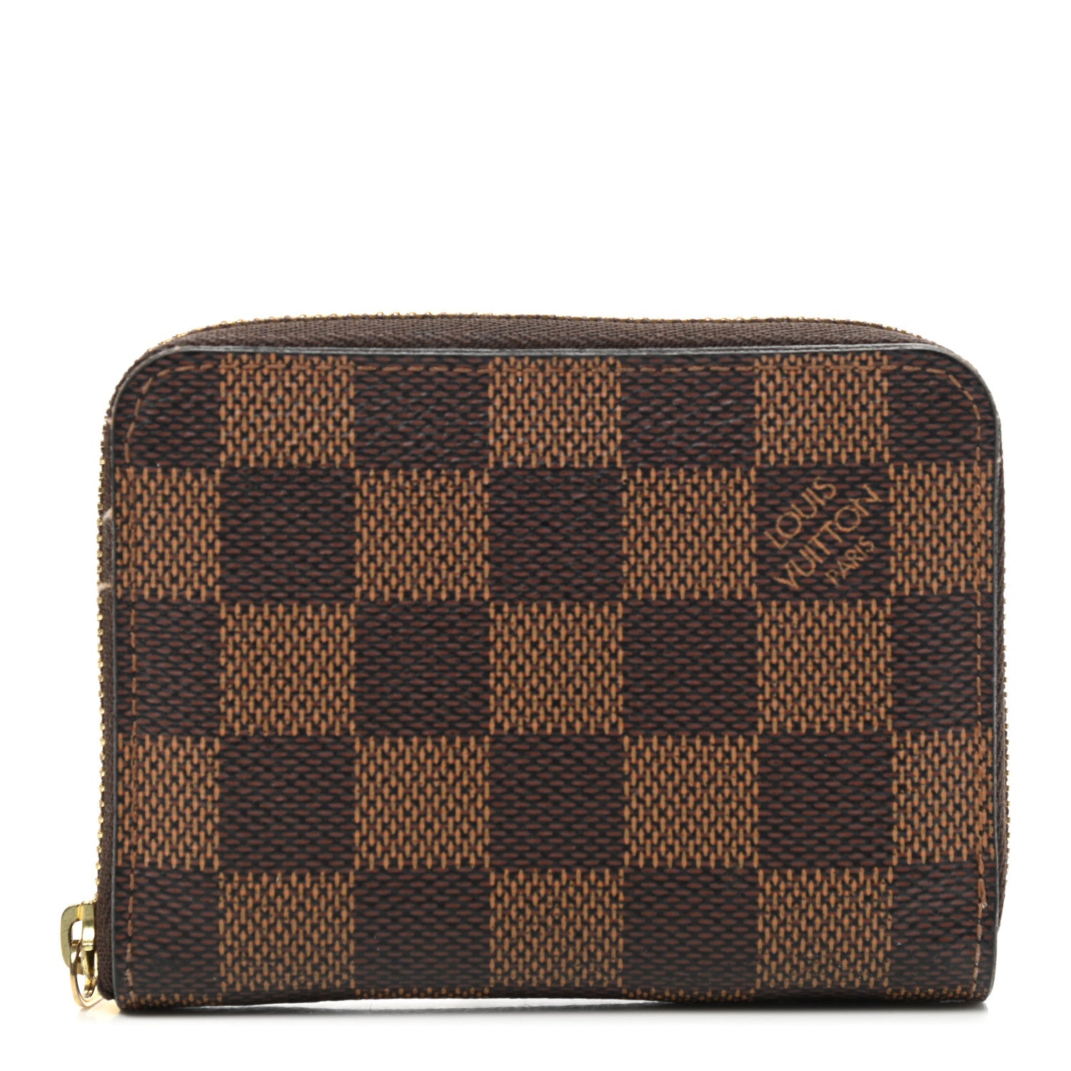 Louis Vuitton Damier Ebene Zippy Coin Purse Rose Ballerine 1 of 8