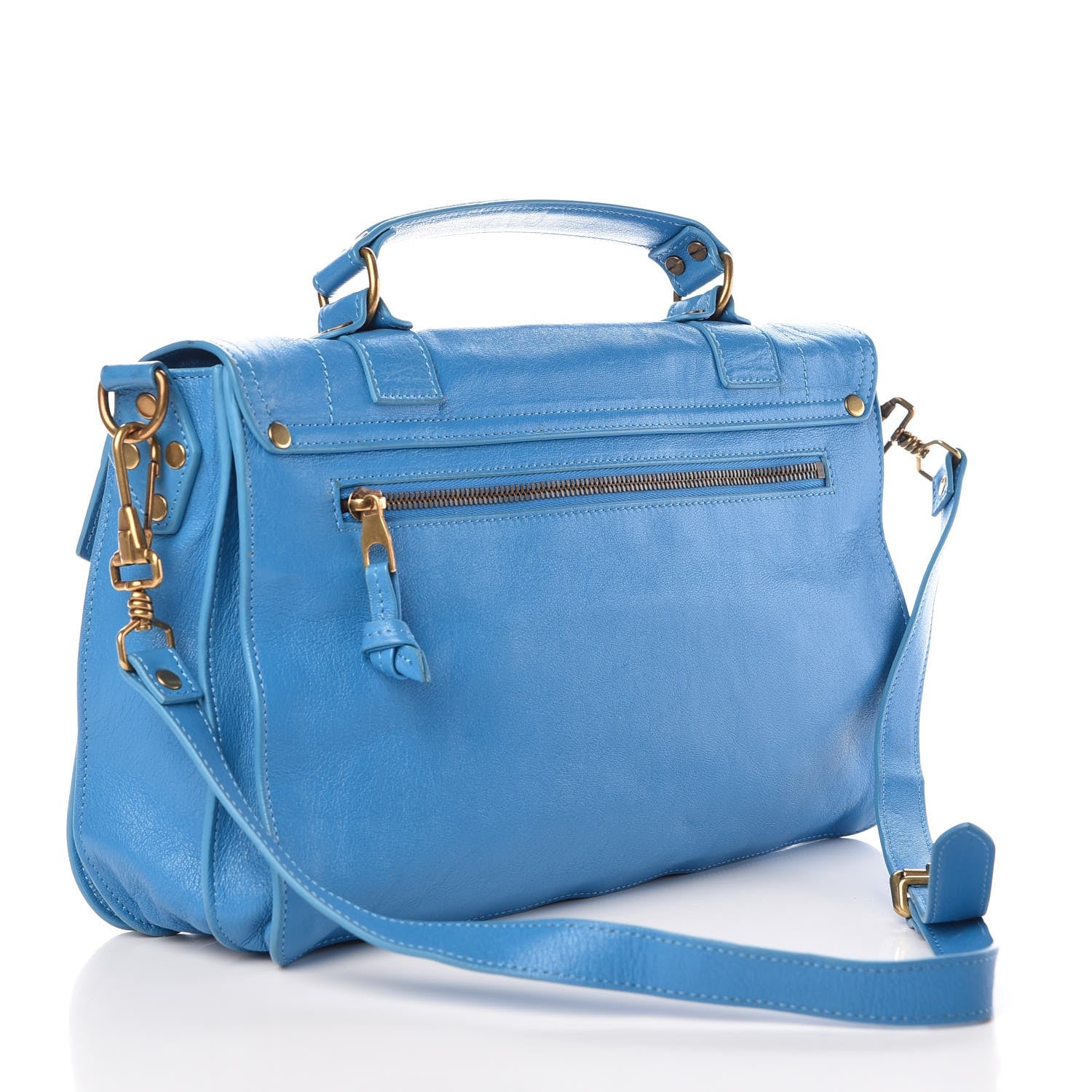 Proenza Schouler Lambskin Medium PS1 Satchel Rip Tide 3 of 8