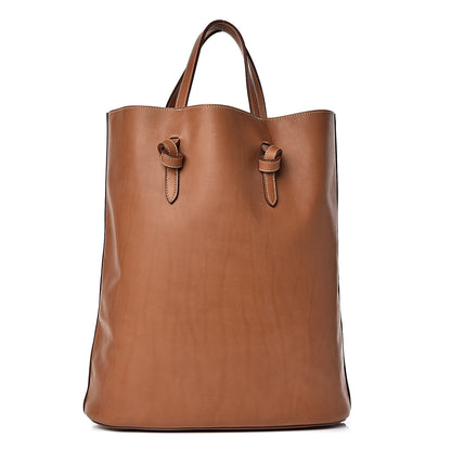 Celine Supple Calfskin Tie Knot Twisted Tote Tan 1 of 13