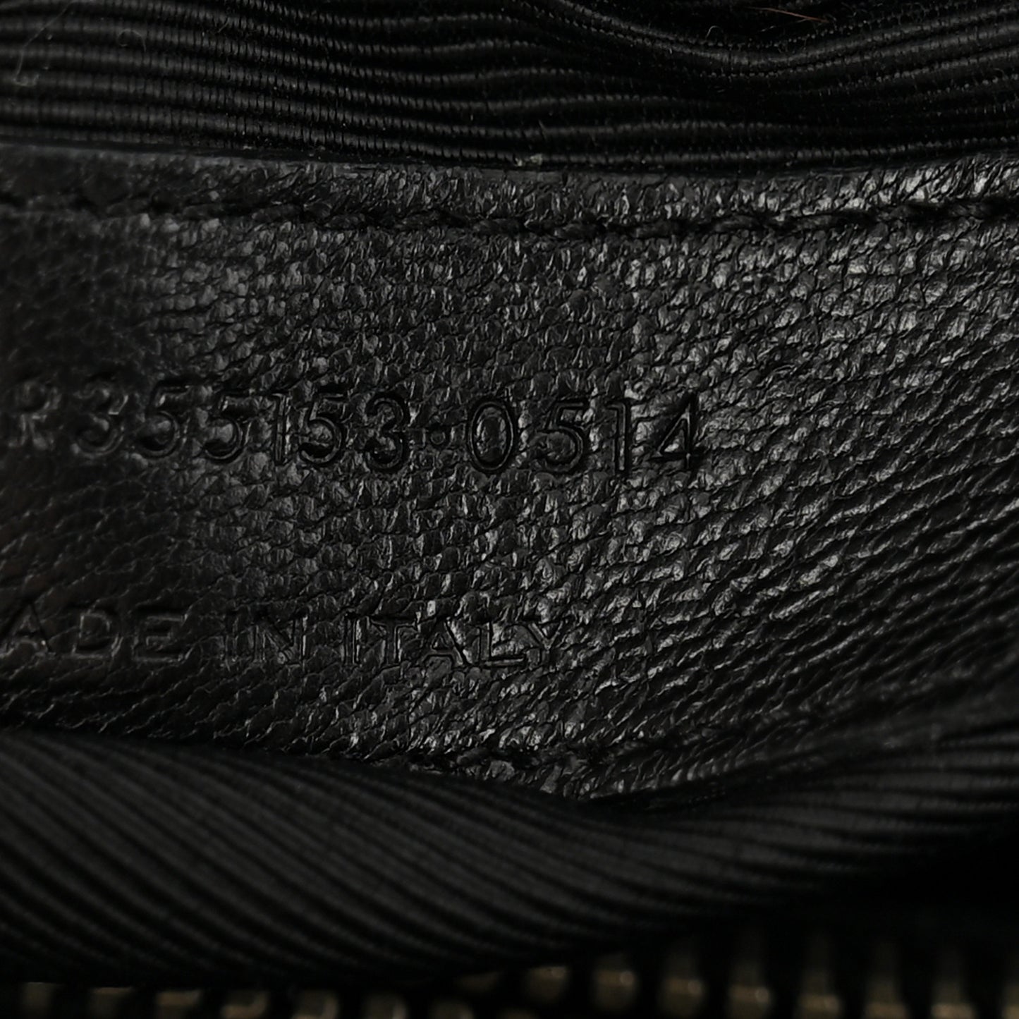 Grained Calfskin Small Sac De Jour Black