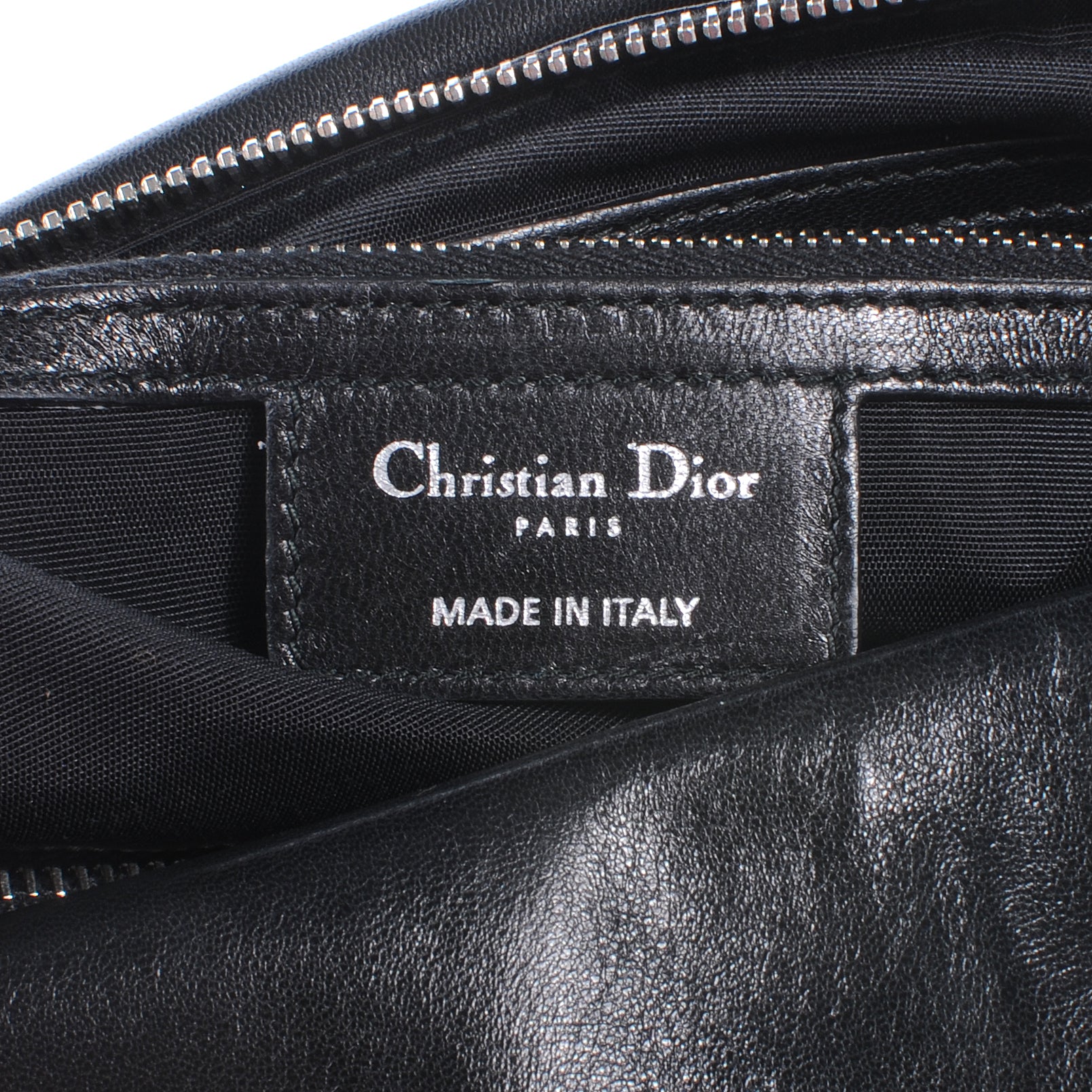 Christian Dior Lambskin Cannage Medium Granville Tote Black 5 of 7