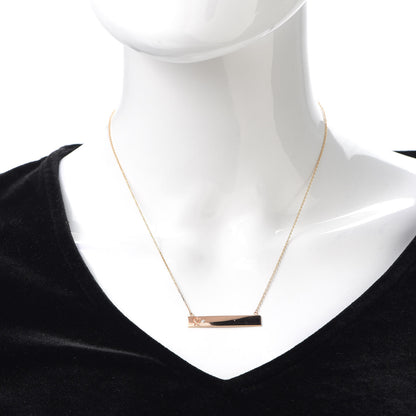 Tiffany 18K Rose Gold Diamond Paloma Picasso Loving Heart Bar Pendant Necklace 2 of 6