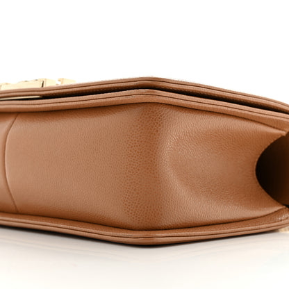 Chanel Caviar Quilted Medium Boy Flap Brown 10 of 12