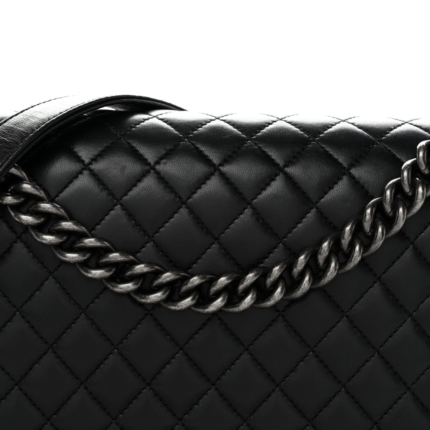 Chanel Lambskin Quilted New Medium Boy Flap Black 8 of 12
