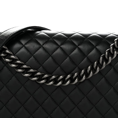 Chanel Lambskin Quilted New Medium Boy Flap Black 8 of 12