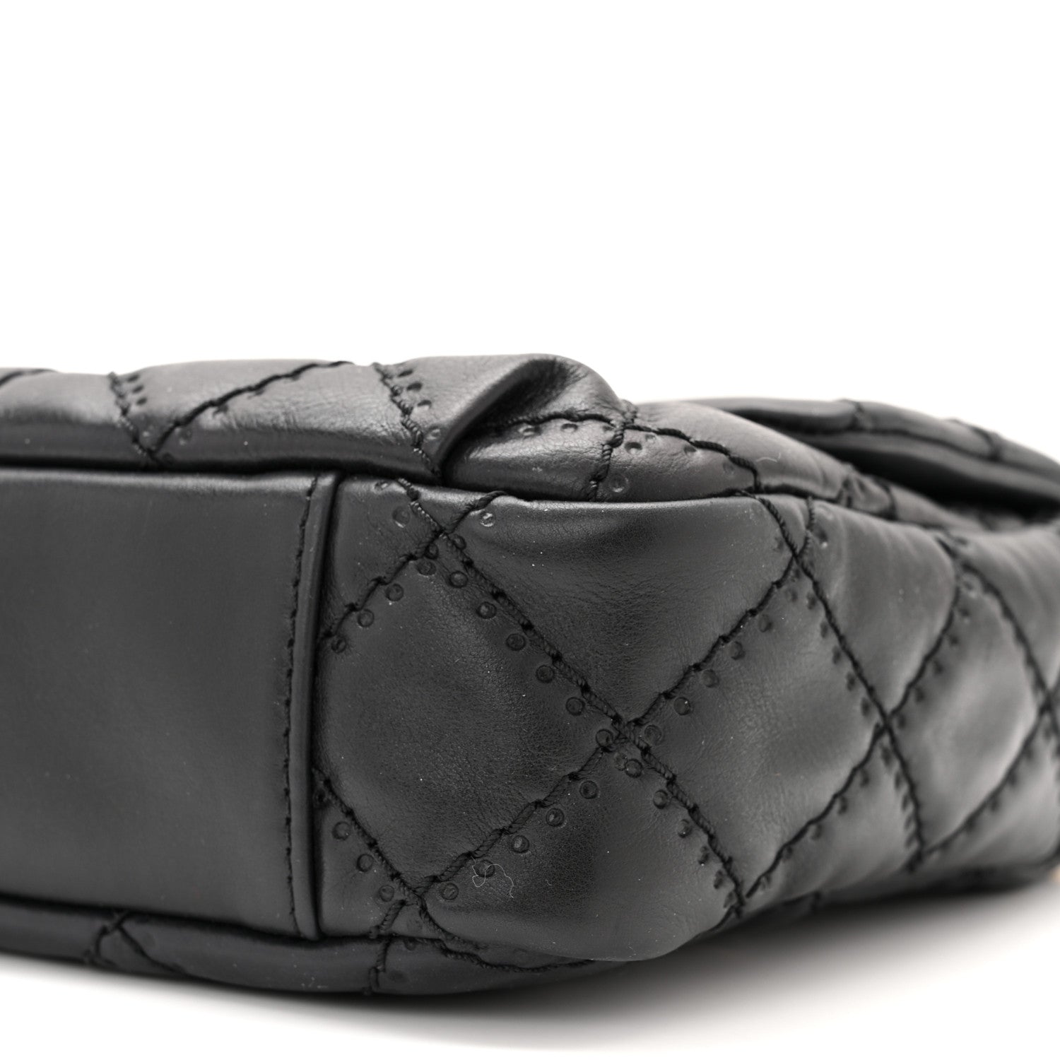 Chanel Calfskin Quilted Retro Chain Flap Black 9 of 10