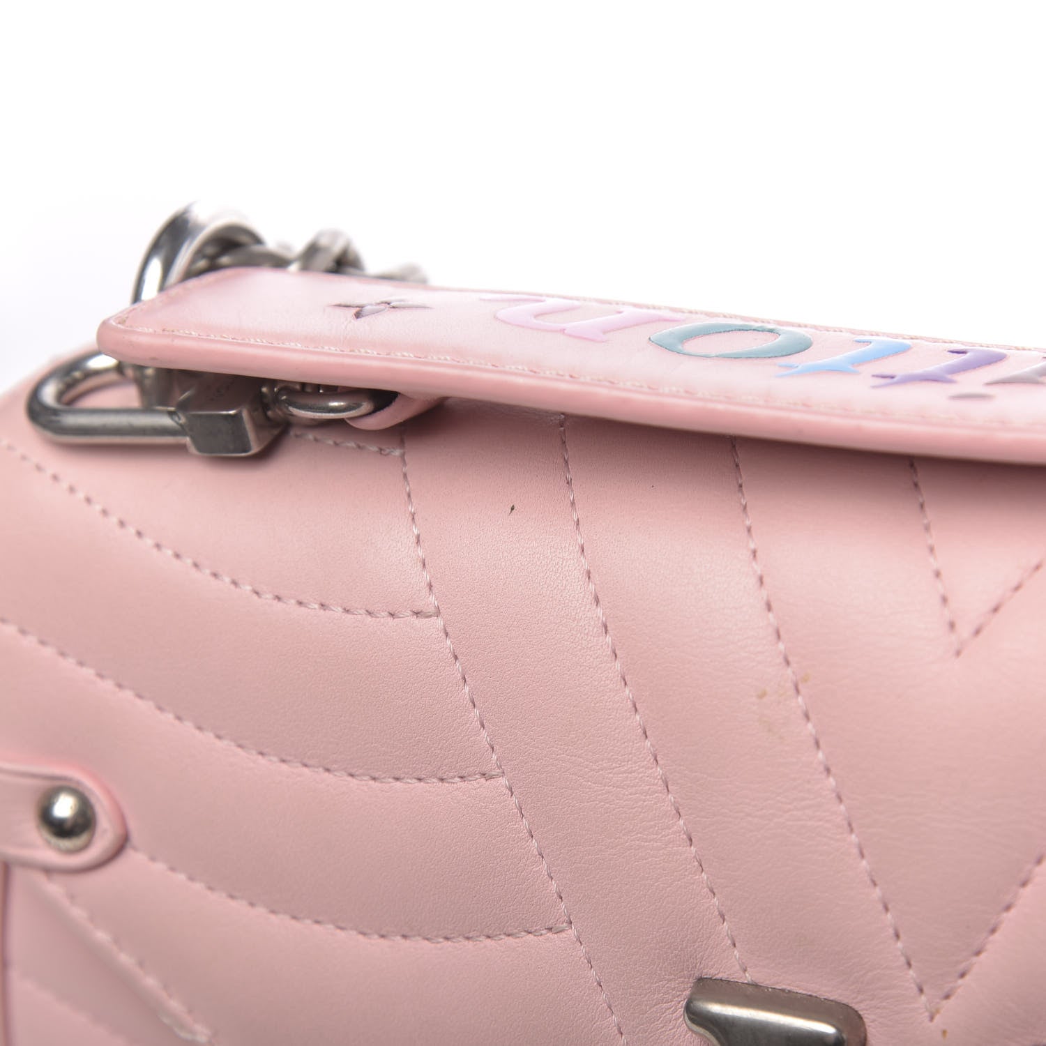 Louis Vuitton Calfskin New Wave Chain MM Smoothie Pink 9 of 17