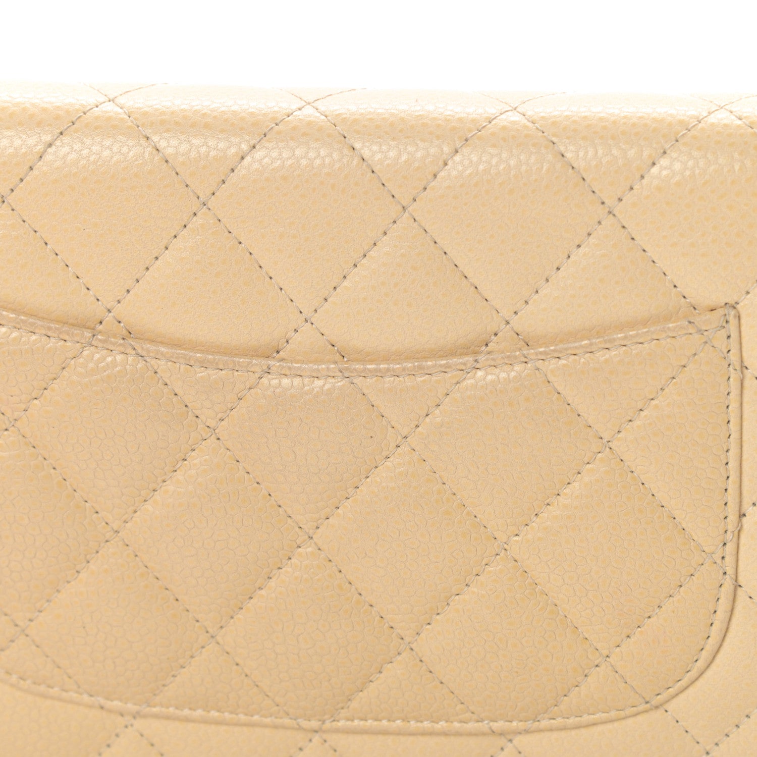 Chanel Caviar Quilted Wallet On Chain WOC Beige 14 of 17