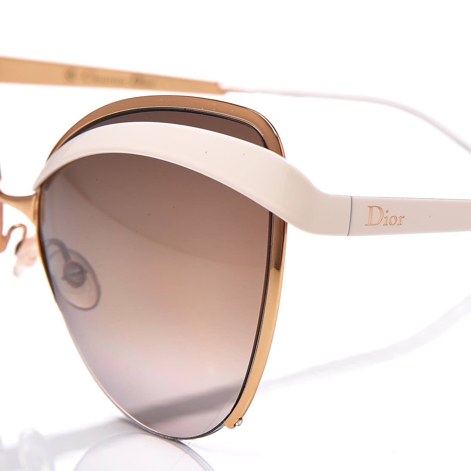 Christian Dior Eyes1 Sunglasses White Gold 8 of 9