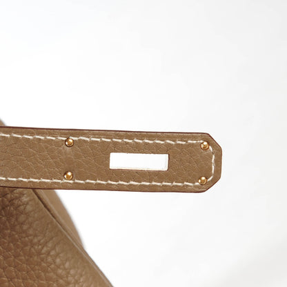 Hermes Taurillon Clemence Kelly Retourne 28 Etoupe 13 of 39
