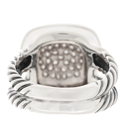 David Yurman Sterling Silver Diamond 11mm Albion Pave Ring 53 6.25 3 of 4