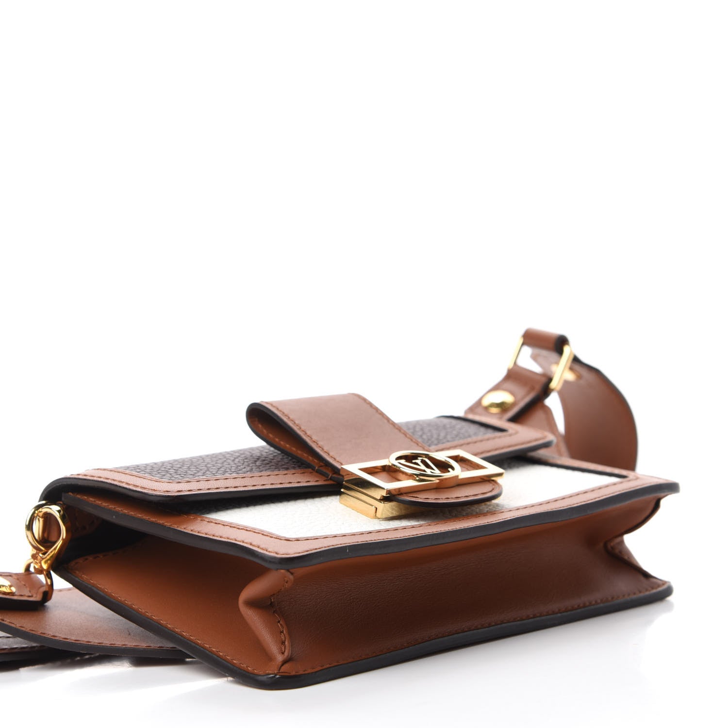 Louis Vuitton Taurillon Dauphine Bumbag Blackberry Snow 4 of 10
