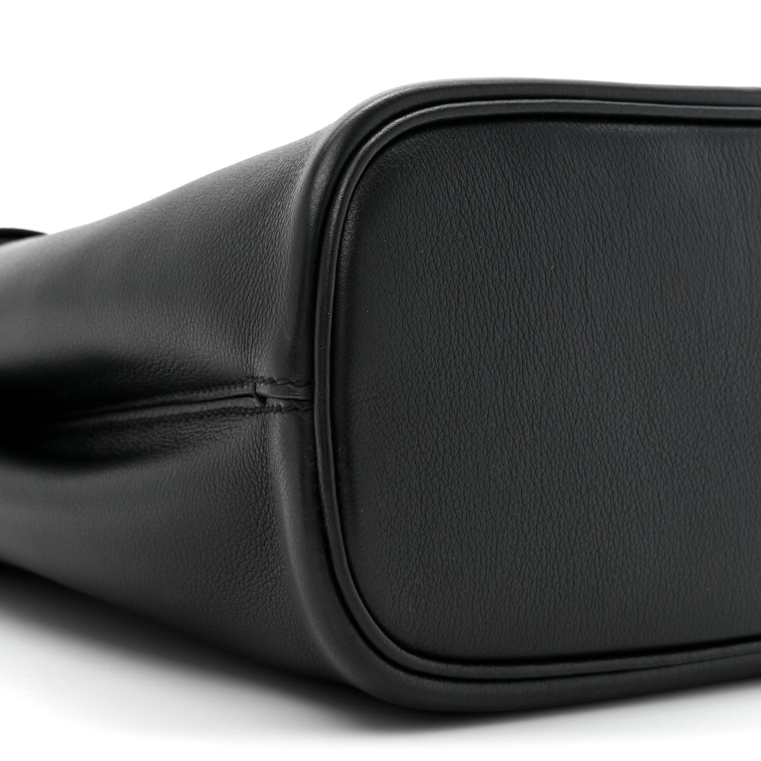 Prada Soft Grained Calfskin Vitello Daino Small Buckle Bag Black 10 of 13