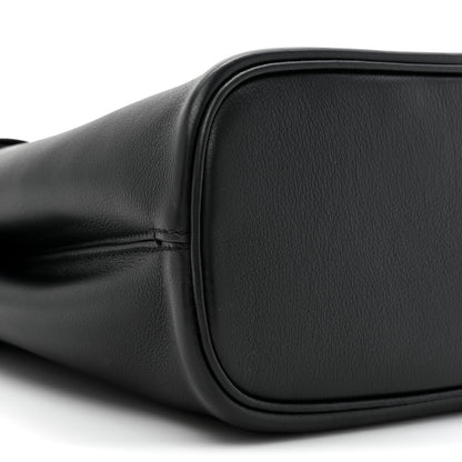 Prada Soft Grained Calfskin Vitello Daino Small Buckle Bag Black 10 of 13