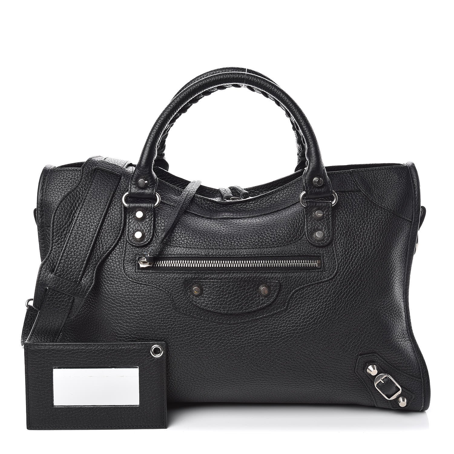 Balenciaga Vibrato Calfskin Classic Silver Hardware City Black 1 of 10