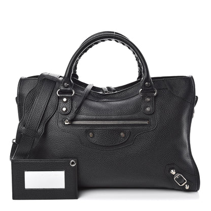 Balenciaga Vibrato Calfskin Classic Silver Hardware City Black 1 of 10