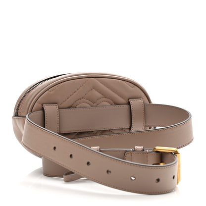 Gucci Calfskin Matelasse GG Marmont Belt Bag 85 34 Porcelain Rose 3 of 10