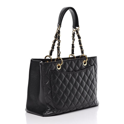 Chanel Caviar Quilted Grand Shopping Tote GST Black 3 of 13