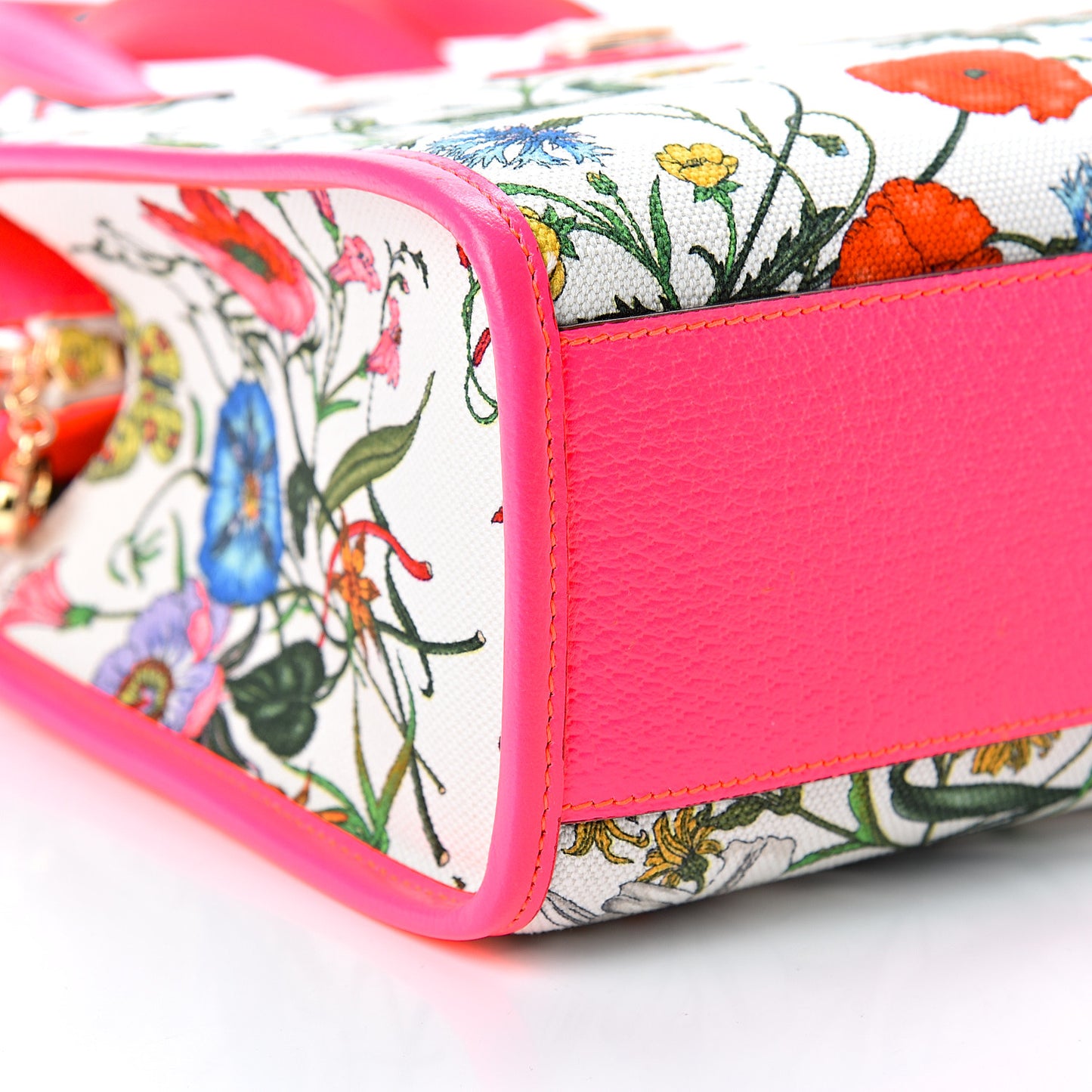 Canvas Medium Flora Tote Fuchsia