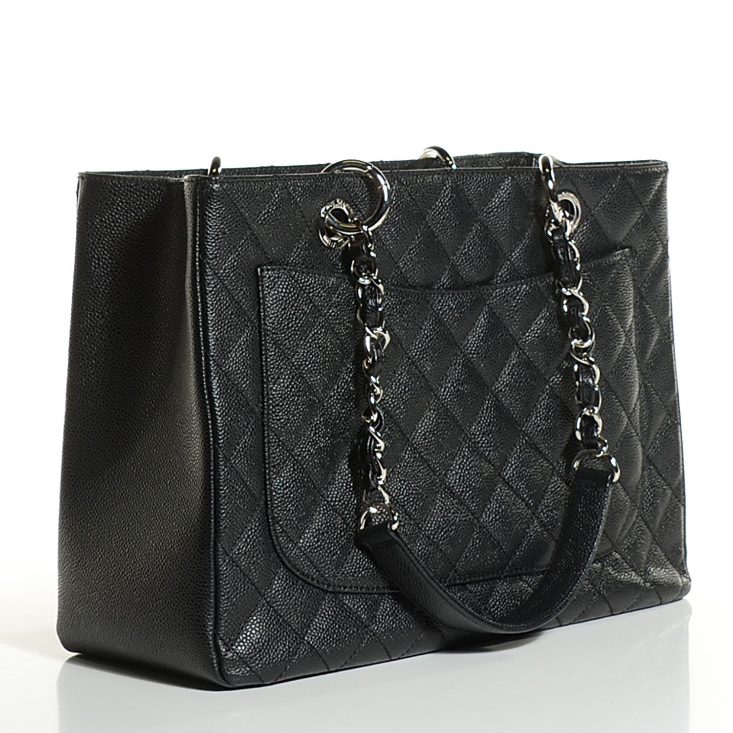 Chanel Caviar Quilted Grand Shopping Tote GST Black 10 of 14