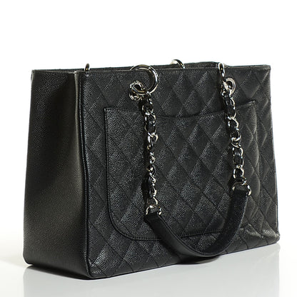 Chanel Caviar Quilted Grand Shopping Tote GST Black 10 of 14