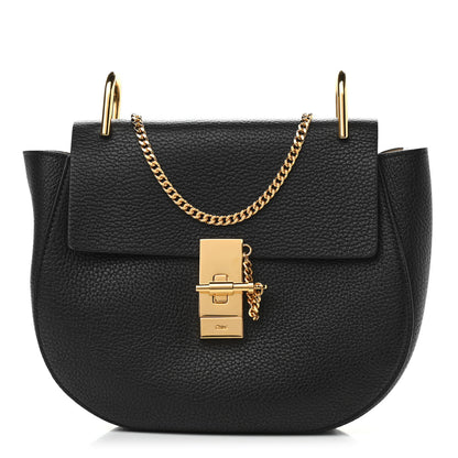 Chloe Grained Lambskin Drew Shoulder Bag Black 1 of 10