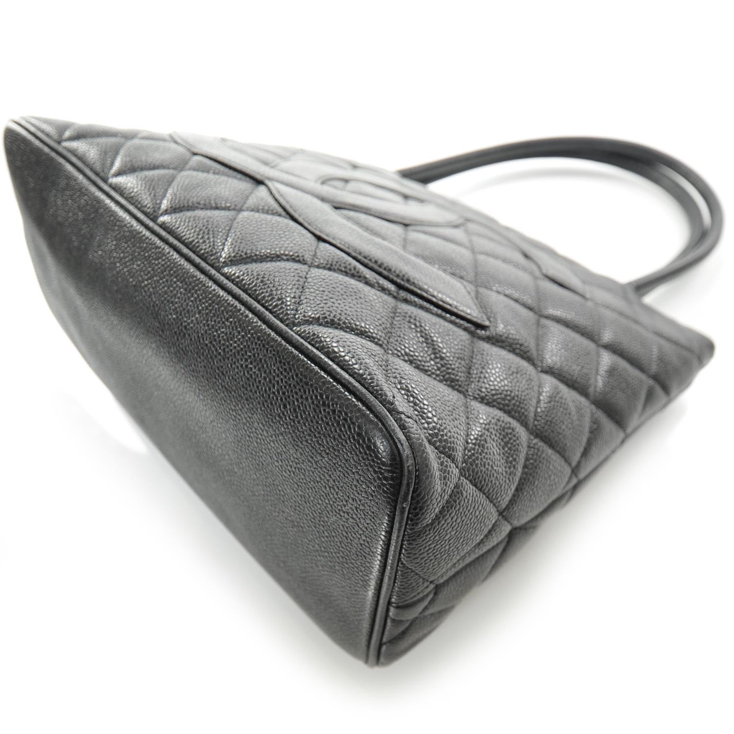 Chanel Caviar Quilted Medallion Tote Black 5 of 10