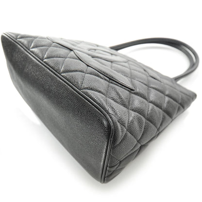 Chanel Caviar Quilted Medallion Tote Black 5 of 10