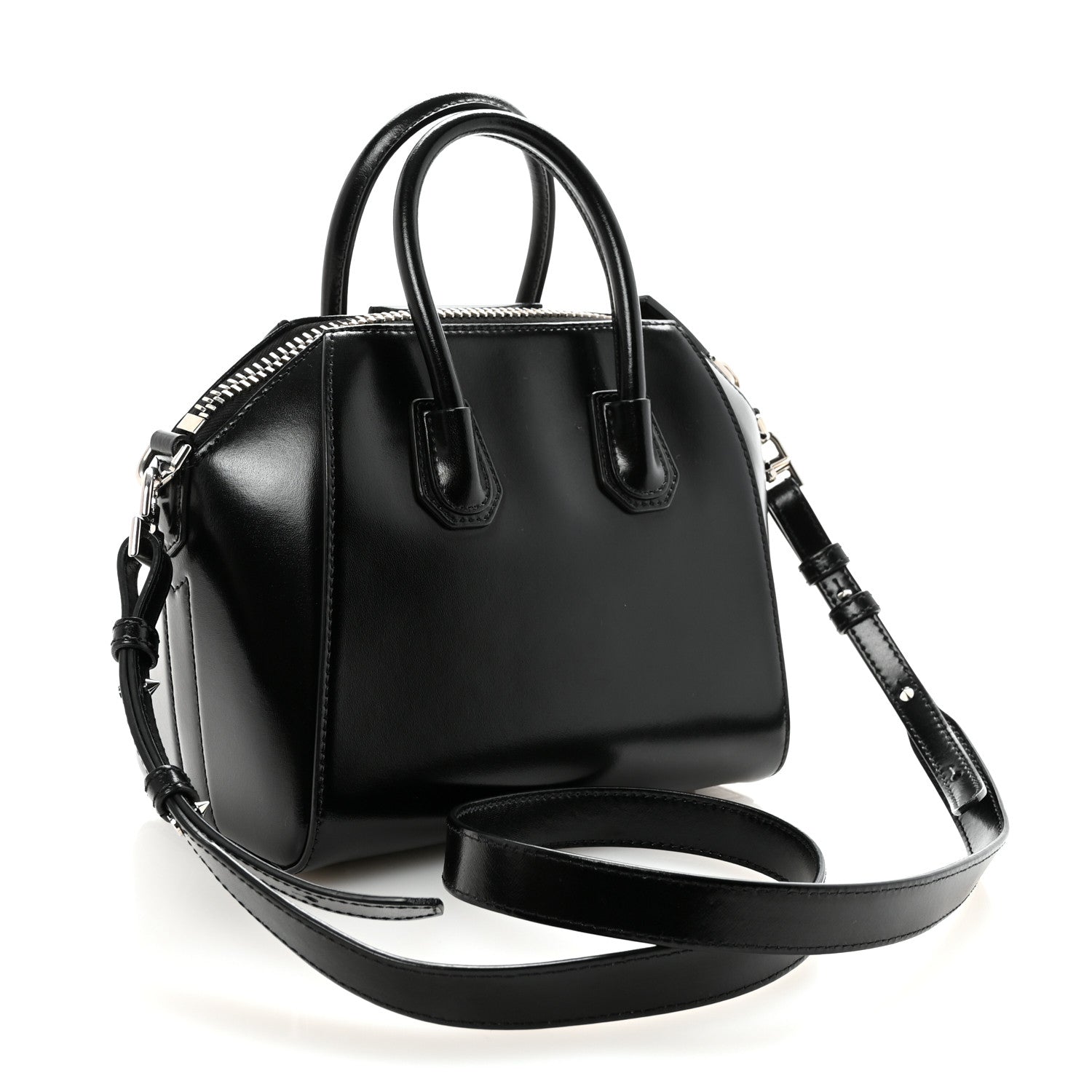 Givenchy Shiny Lord Calfskin Mini Antigona Black 3 of 10