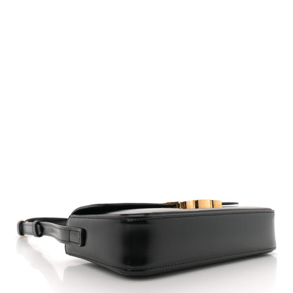 Celine Shiny Calfskin Triomphe Shoulder Bag Black 4 of 10