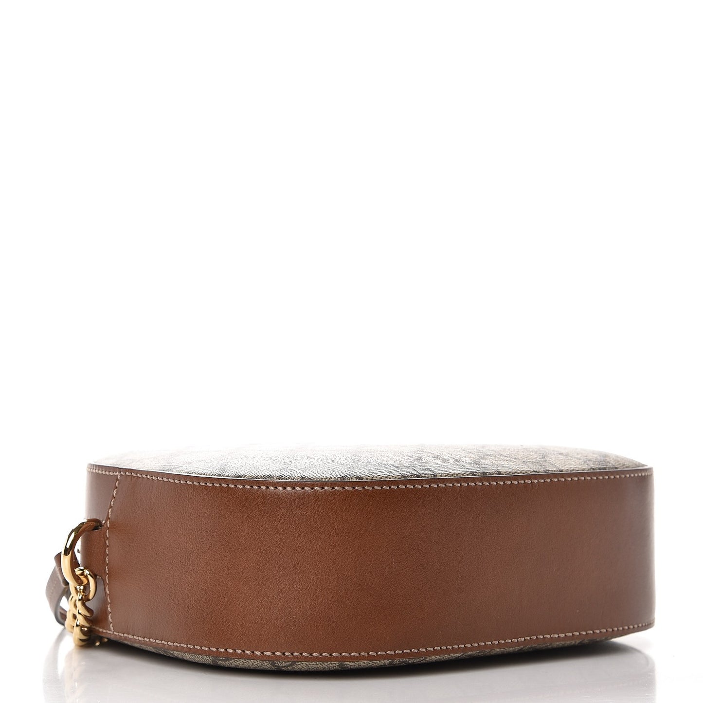 GG Supreme Monogram Cuoio Toscano Mini Chain Shoulder Bag Beige Ebony Cuir