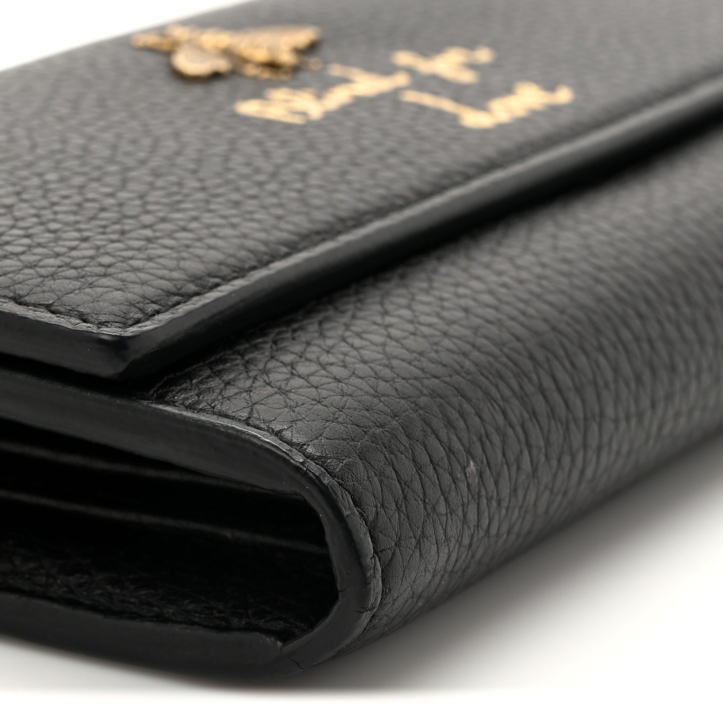 Calfskin Animalier Continental Wallet Black