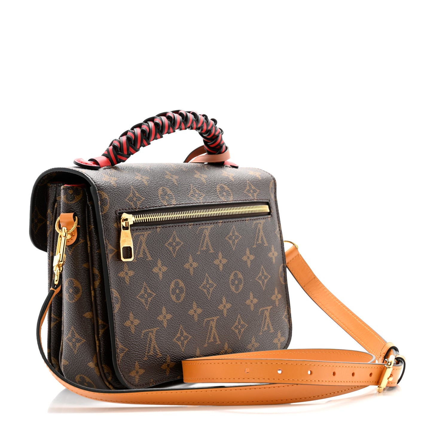 Monogram Braided Pochette Metis Coquelicot