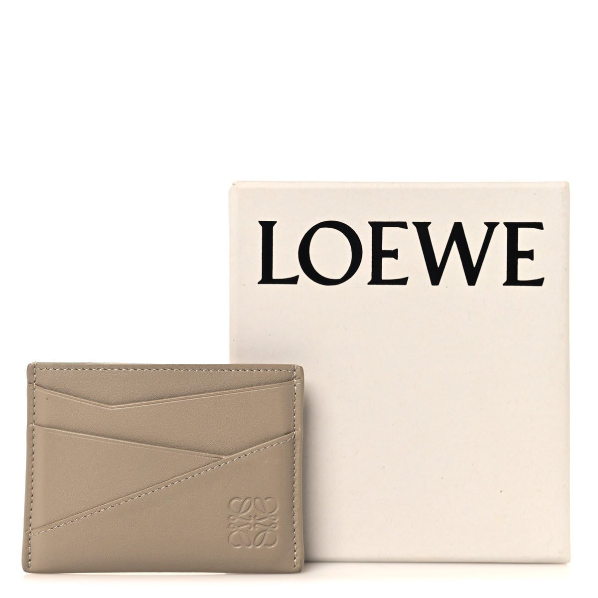Loewe Calfskin Puzzle Card Holder Sand 7 of 7