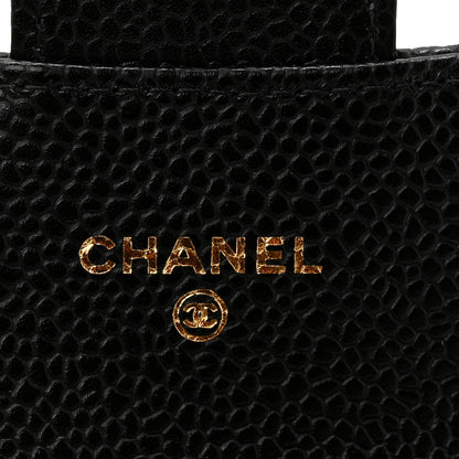 Chanel Caviar Quilted Flap Card Holder Wallet Black 6 of 9