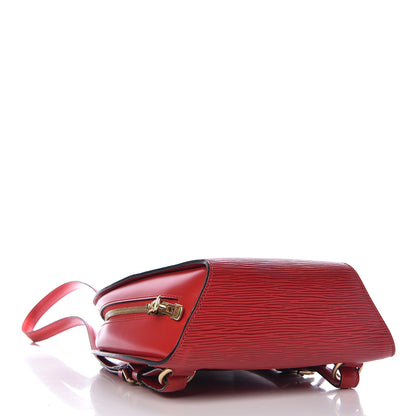 Louis Vuitton Epi Mabillon Backpack Castillan Red 4 of 9