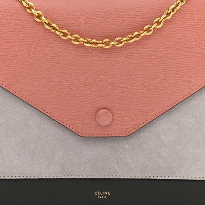 Celine Calfskin Clutch on a Chain Multicolor 7 of 11