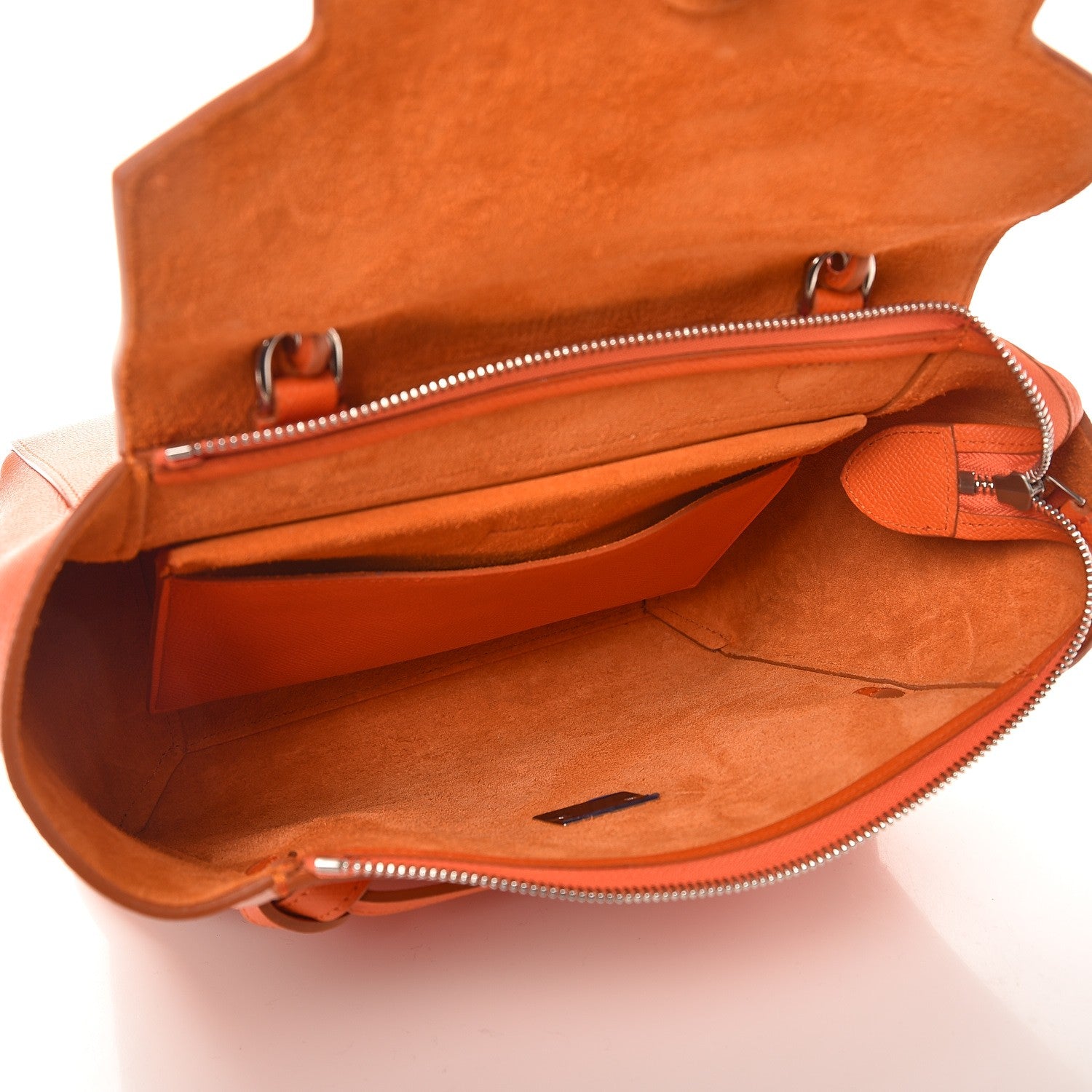 Celine Baby Grained Calfskin Micro Belt Bag Orange 6 of 9