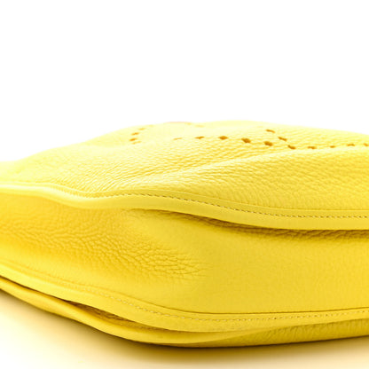 Hermes Taurillon Clemence Evelyne III PM Lime 10 of 12