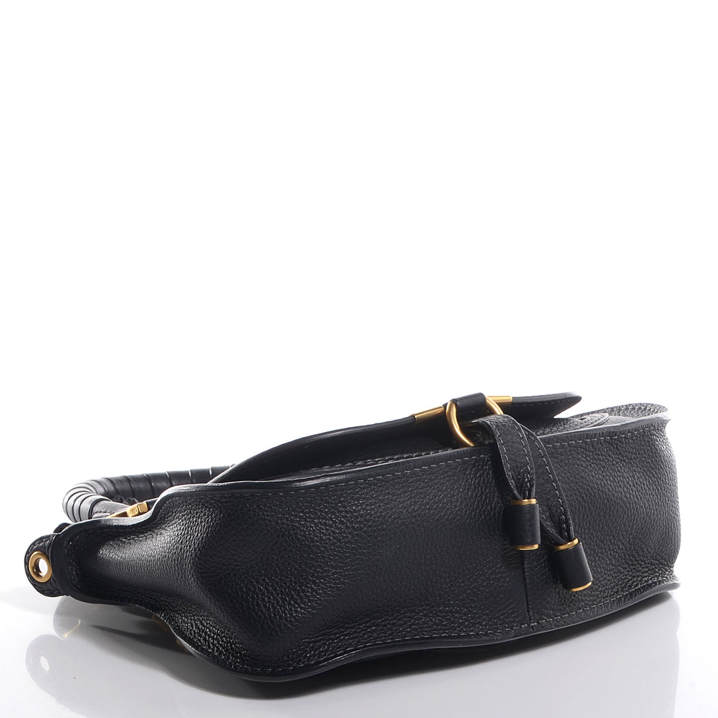 Calfskin Mini Marcie Satchel Black