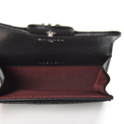 Chanel Caviar Quilted Flap Card Holder Black 5 of 8