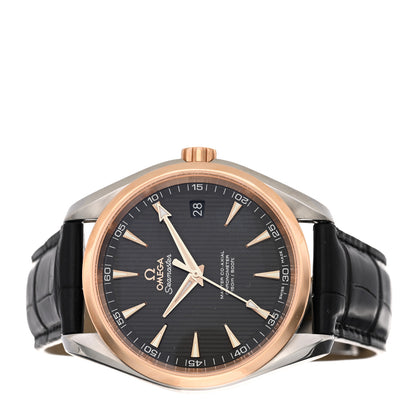 Omega Stainless Steel 18K Red Gold Alligator 41.5mm Seamaster Aqua Terra 150M Automatic Watch Grey 231.23.39.21.06.001 3 of 9