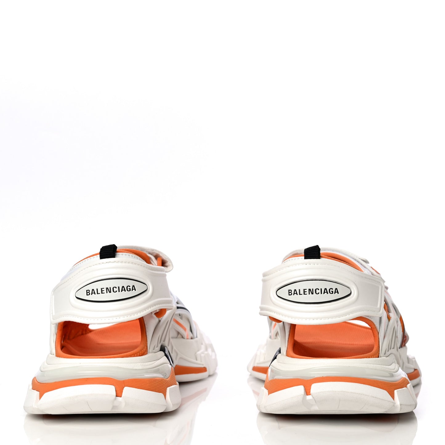 Neoprene Rubber Mens Track Sandals 45 White Orange