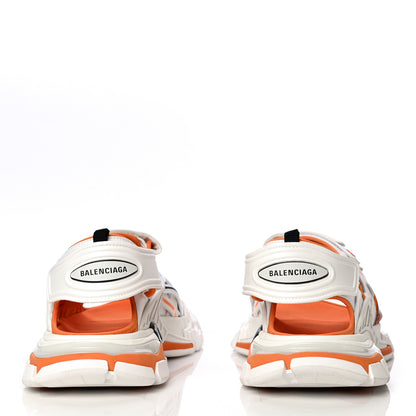 Balenciaga Neoprene Rubber Mens Track Sandals 45 White Orange 5 of 14