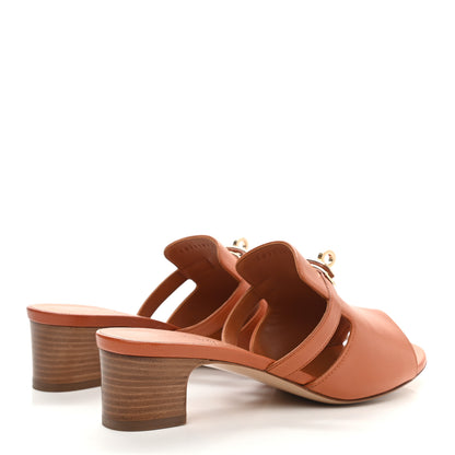 Hermes Goatskin Candy Sandals 39 Marron Glaise 4 of 9